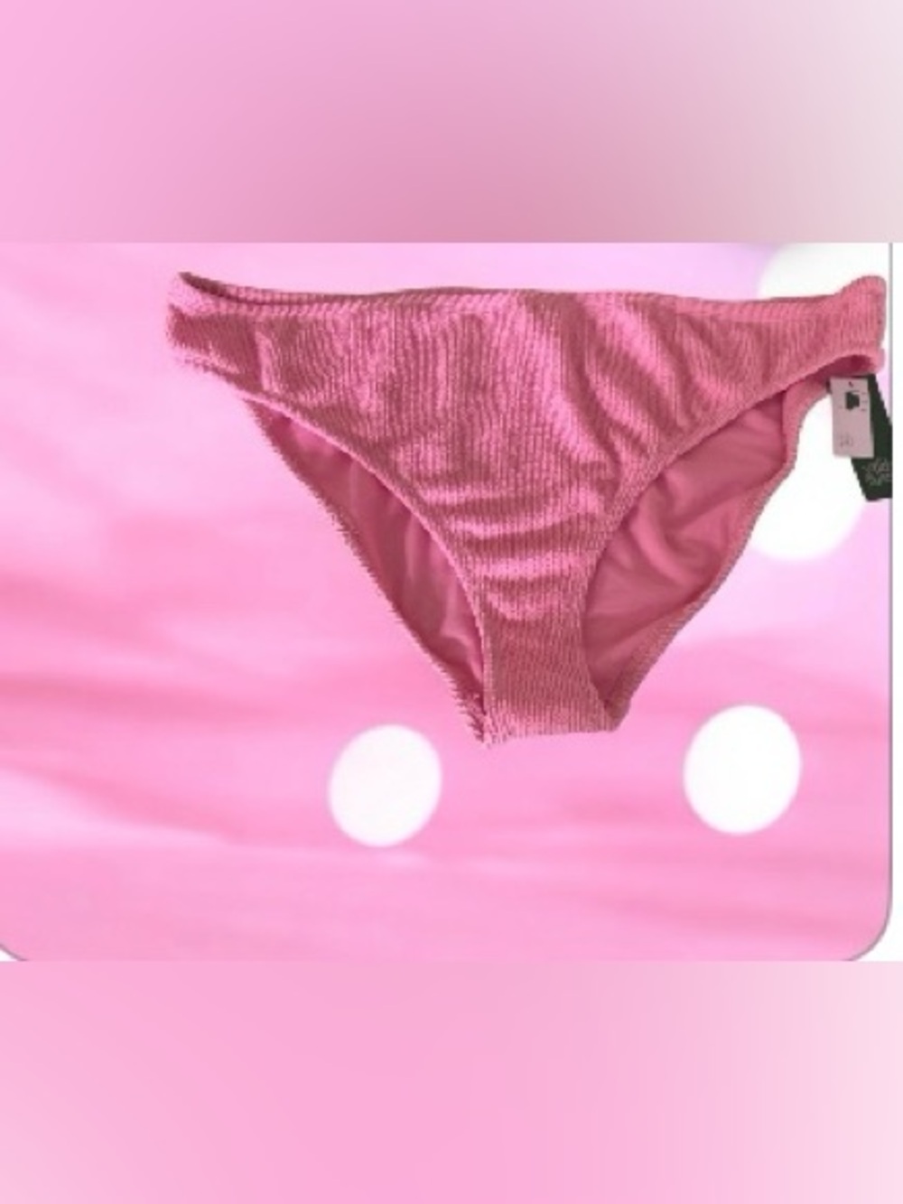 wild fable Rose Pink Ribbed Bikini Bottoms